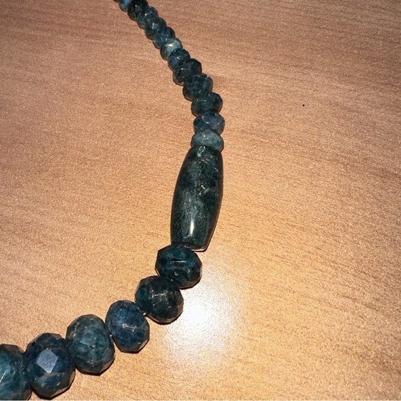 Teal apatite beaded necklace By Jay King - Picture 7 of 12